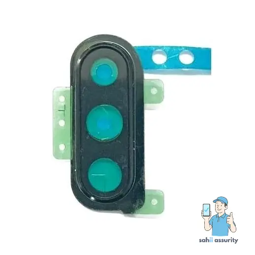 Camera Lens Glass with Frame for Samsung Galaxy M30 Black thumbnail